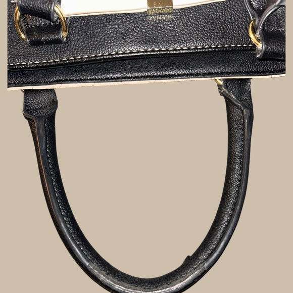 Betsey Johnson Black and Cream Quilted Handbag - Picture 9 of 11